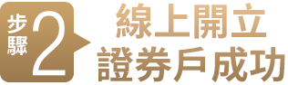 步驟2 線上開立證券戶成功